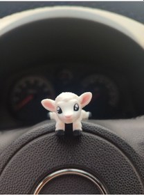 Resim Sevimli Kuzu Torpido Süsü Aksesuarı Dikiz Ayna Süsü 