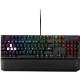 Resim Asus ROG Strix Scope Deluxe Cherry MX Red Switch Kablolu RGB Türkçe Mekanik Oyuncu Klavye 
