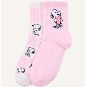 Resim Defacto Snoopy 2li Pamuklu Uzun Çorap Kız Çocuk G1367a8nskr1 Çok Renkli-kr1 