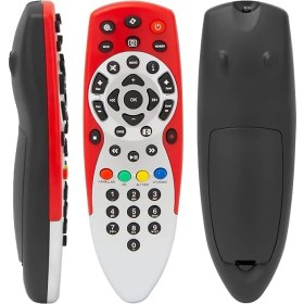 Resim Digiturk Hd Plus Uydu Kumandası KR0084 RT-0084 Dıgıturk Kırmızı Kumanda 