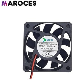 Resim 60X60X15 12V 2P 6Cm 15Mm 2 Uçlu Fan 