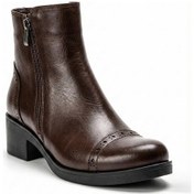 Resim Kahverengi Kadın Topuklu Hakiki Deri Bot 074.101 Kahverengi 