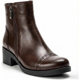 Resim Kahverengi Kadın Topuklu Hakiki Deri Bot 074.101 Kahverengi 