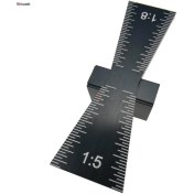 Resim Waige Parça Kırlangıç Işaretleyici Şablonu Işaretleme Gömme Ölçer Şablonu Kırlangıç Kuyruğu (Yurt Dışından) 