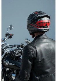 Resim Gıvı 50.x Sharkbıte Mat 1 Renkli 1 Şeffaf Vizörlü Motosiklet Kask Lacivert Vizör + Şeffaf 