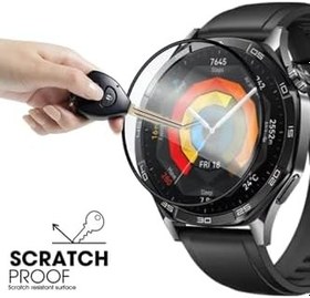 Resim CONSTRAIN - Huawei ile uyumlu Watch GT 5 Pro 46mm Full Ekran Nano Saat Koruyucu (41mm/42mm Değildir) - Siyah 