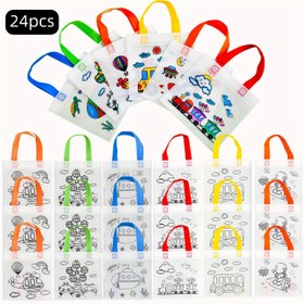 Resim 24 adet Teknoloji Temalı Kendin Yap Hediye Çantaları, Elde Taşınabilir Hediye Grafiti Çantası, Çeşitli Desenlerle Dokunmamış Şeker Çantaları, Tatil Hediyesi Verme Çantaları, Festival Hediyeleri için Uygun, Temalı Partiler, Doğum Günü Partisi El Sanatları Ambalaj Çantaları 