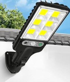 Resim Chermik 120 Led li Güneş Enerjili Solar Bahçe Lambası 3 Modlu Su Geçirmez Kapı Önü Lambası 