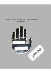 Resim Araç İçin Eğlenceli Led El İşareti Işığı 