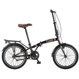 Resim Ümit 2034 Cunda-foldıng Katlanır Bisiklet V 20 Jant 6 Vites Siyah Gold Siyah 