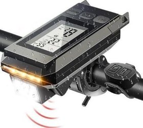 Resim Forte GT 6145 450 Lümen Bisiklet Ön Işık Ve Km Saati Wireless Kablosuz Siyah Renk 