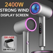 Resim 2400W Profesyonel Saç Kurutma Makinesi, Hava Nozulu, 3 Sıcaklık Ayarı, Aşırı Isınma Koruması, Soğuk ve Sıcak Rüzgar, Seyahat Dostu, Ev Kullanımı, Seyahat Saç Kurutma Makinesi | Modern Saç Kurutma Makinesi | Dayanıklı Plastik 