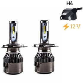 Resim Led Far Ampulü Çift Renk Sarı Beyaz H4-36W-4800Lm-12V Laam492-1 
