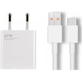 Resim Wellstore Xiaomi Uyumlu 67w Hızlı Şarj Aleti Adaptörü + Kablo Seti Mi 67w Xiaomi 