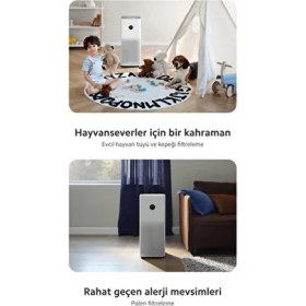 Resim Xiaomi Hepa Alerjik Filtreli Smart Air Purifier 4 Pro Akıllı Hava Temizleyici, 104 M² - 3lü Filtreleme 