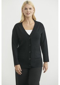 Resim Sementa Oversize Cepli Triko Hırka - Siyah Siyah 