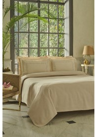 Resim Karaca Home Shanse Nish Set Çift Kişilik Pike Takımı Bej Bej 