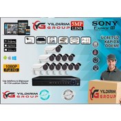 Resim 11'Li 5Mp Sony Lens Ahd Full Paket Güvenlik Kamerası 
