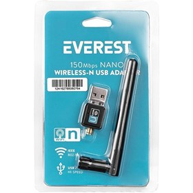 Resim Everest EWN 724N 150Mbps 2,4Ghz MT7601 Wifi Usb Kablosuz Adaptör - 36078 