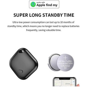 Resim Lemestar Mfı Onaylı Bluetooth Takip Cihazı, Global Konum Tespiti, 10 Ay Uzun Süreli Pil, Siyah, Asma Kordonlu 1 Adet 