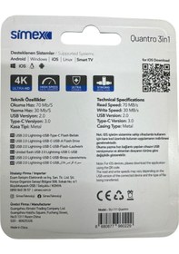 Resim Samsung Uyumlu Type C Flash Bellek Uyumlu 64 Gb Otg Usb Type C Flash Bellek Disk Pc Uyumlu 