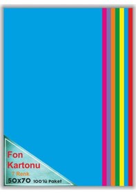 Resim Fon Kartonu 7 Renk Karışık 50X70 100'Lü 120 gr 