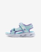 Resim Skechers Sola Glow Sandal Büyük Kız Çocuk Mavi Işıklı Sandalet 303024l Lblv Mavi 