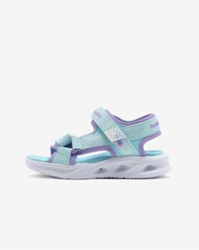 Resim Skechers Sola Glow Sandal Büyük Kız Çocuk Mavi Işıklı Sandalet 303024l Lblv Mavi 