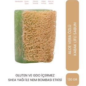 Resim Let'scrub Doğal Kabak Lifli Aloe Vera Sabunu 130 gr - Gratis 
