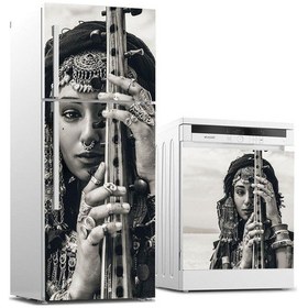 Resim Buzdolabı Ve Bulaşık Makinası Beyaz Eşya Sticker Kaplama Çingene 