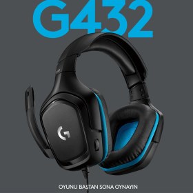 Resim logitech G G432 DTS 7.1 Surround Ses Kablolu Siyah Oyuncu Kulaklığı - 981-000770 