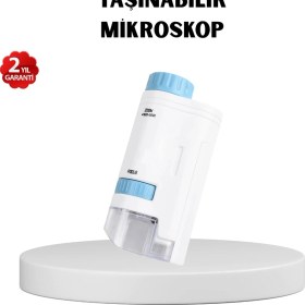 Resim Mbb E-Ticaret LED Işıklı Mikroskop 80X-200X Zoom Eğitici Bilim Seti ve Taşınabilir 