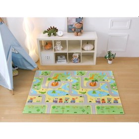 Resim MooieBaby's Funny Zoo Katlanabilir Oyun Matı Oyun Halısı 150 x 180 x 1 CM 