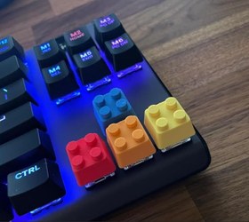 Resim Dekoratif klavye yön tuşları Brick Keycap 