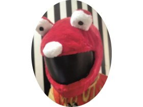Resim Kaskmania Peluş Kask Kılıfı Kırmızı Kurabiye 
