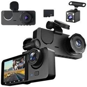 Resim Vtn-24 Üç Kameralı 1080 Full Hd Araç İçi Kamera G-sensor Özellikli Güvenlik Çözümü Geri Görüşlü 