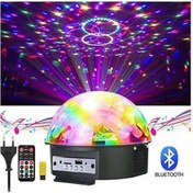 Resim Azemax Bluetootlu Led Disko Topu Küre Işığı Usb+sd Kart Girişli+usb He Çok Renkli 