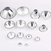 Resim 1 Adet 20-126mm 15-120 Derece DIY Işık Optik LED Alüminyum Reflektör Kupa, COB Lamba Boncuğu için Yansıtıcı Abajur 