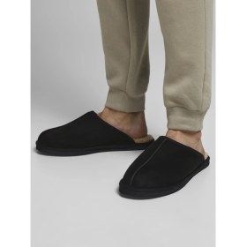 Resim Jack & Jones Mikrofiber Düz Renk Terlik- Dudely 