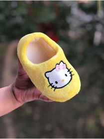 Resim Bold Boutique Sevimli Kedi Figürlü Kışlık Babet Panduf Ev Botu Ev Ayakkabısı Kreş Ayakkabısı 