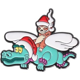 Resim Qıhe Jewelry Retro Meksika Emaye Rozet Pin - Beyzbol Şapkası Aksesuarı Rodyum Kaplama 