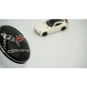 Resim Chevrolet Corvette 3M 3D Body Logo 84Mm Amblem Arma 