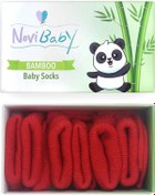 Resim Novibaby 3'lü Bambu Yenidoğan Bebek Çorabı I Rudy I 0-6 ay "Karışık Renkli" 