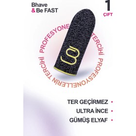Resim Pubg Parmaklık 1 Çift-pubg Parmak Eldiveni- Silver Ter Geçirmez Oyuncu Parmaklığı-espor Parmaklık 
