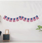 Resim Amerika Bayrağı Süsleme Bayrağı 2 Mt Tüm Yaşlar 