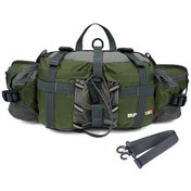 Resim Su Geçirmez Outdoor Spor Bel Çantası - Omuz Askılı Bisiklet, Tırmanış Ve Koşu İçin Pratik Çözüm Yeşil Yeşil 