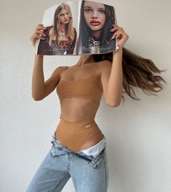 Resim Yüksek Bel Tanga - Indian Tan - XS / Indian Tan 