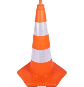 Resim İleri Trafik Pvc Trafik Konisi 75 CM Eko Trafik Dubası 