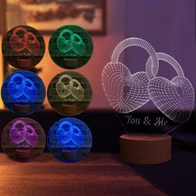 Resim Kalp Anahtarı Figürlü Dekoratif Hediye Led Masa Lambası | BYLAMP 