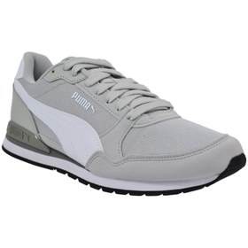 Resim Puma Runner Mesh Harbor Erkek Gri Spor Ayakkabı (384640-03) 